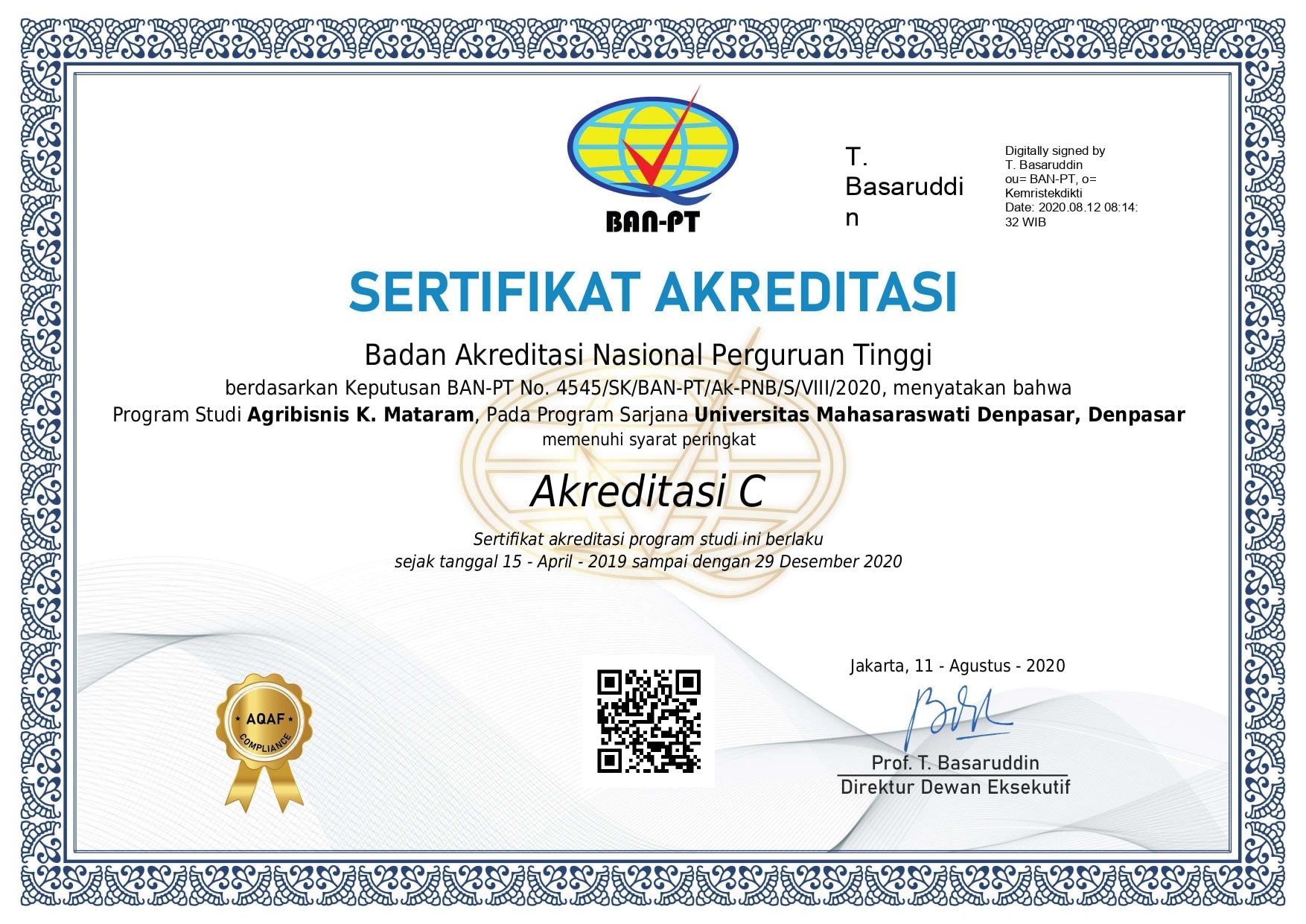 S-1 Agribisnis K. Mataram